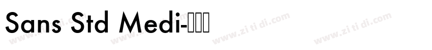 Sans Std Medi字体转换